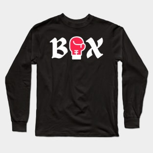 Box Boxing Glove Martial Arts Sport Long Sleeve T-Shirt